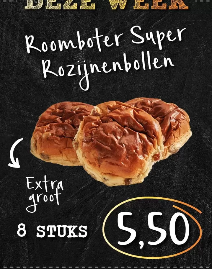 extra - Roomboter Super Rozijnenbollen