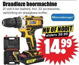 Draadloze boormachine