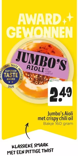 Aioli met crispy chili oil