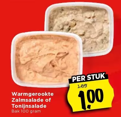 Warmgerookte Zalm salade of Tonijn salade