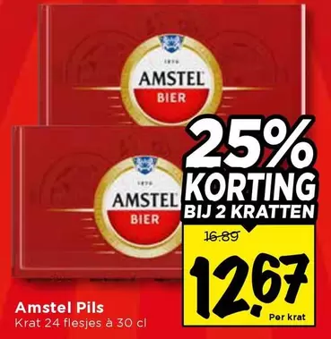 Amstel Pils Krat 24 flesjes