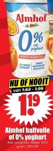 halfvolle 0% yoghurt