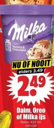 Milka - Daim, Oreo of  ijs