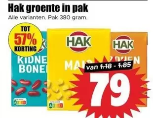 Groente in pak