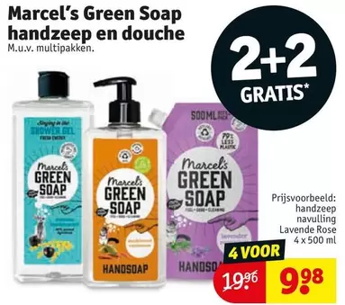rose - Marcel's Green Soap handzeep en douche