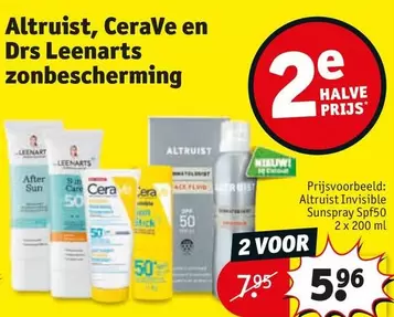 Sun - Altrulist, CeraVe en Drs Leenarts zonbescherming