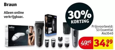 Braun - S3 Essential Aio3540