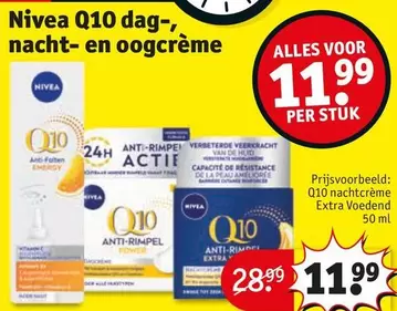 Nivea -  Q10 dag-, nacht- en oogcrème