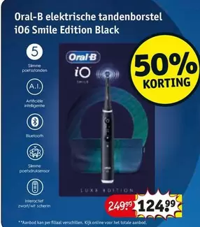 Oral-B - elektrische tandenborstel iO6 Smile Edition Black