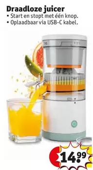 start - Draadloze juicer