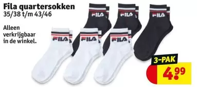 FILA - Quarterssokken