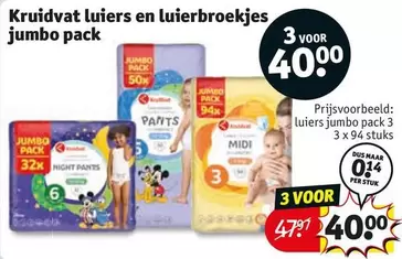 Jumbo - Kruidvat luiers en luierbroekjes jumbo pack