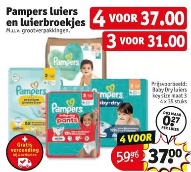 Pampers -  luiers en luierbroekjes
