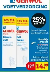 De - Kloven-Zalf, Eelt Crème