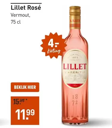 Lillet Rosé Vermout