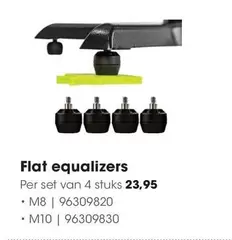Flat equalizers M8 | 96309820, M10 | 96309830