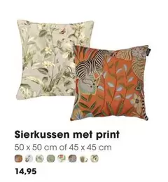 print - Sierkussen met