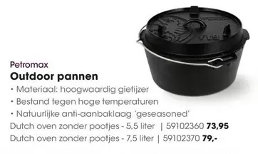 Dutch -  oven zonder pootjes - 5,5 liter | 59102360