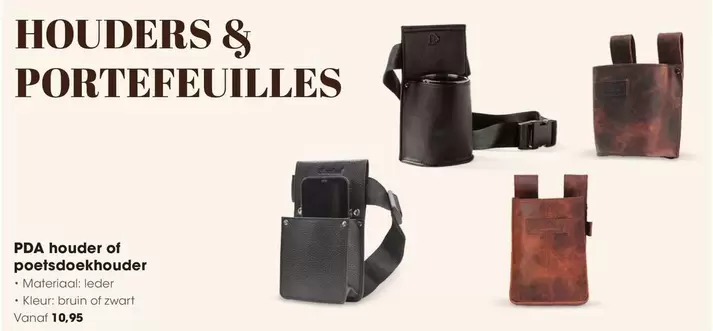 Bruin - PDA houder of poetsdoekhouder