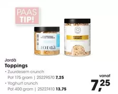 Crunch - Jordà Toppings - Zuurdesem crunch, Yoghurt crunch