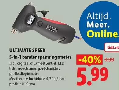 Speed - 5-in-1 bandenspanningsmeter