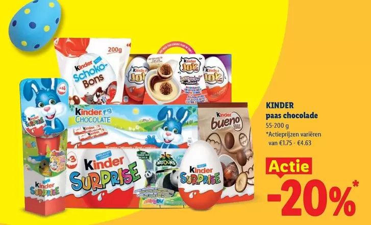 Kinder - Paas Chocolade