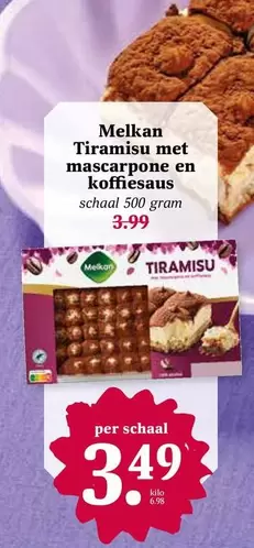 Tiramisu met mascarpone en koffiesaus