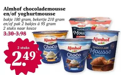 Chocolademousse en/of Yoghurtmousse
