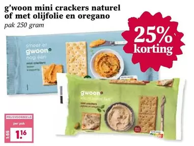 Mini Crackers Naturel Of Met Olijfolie En Oregano