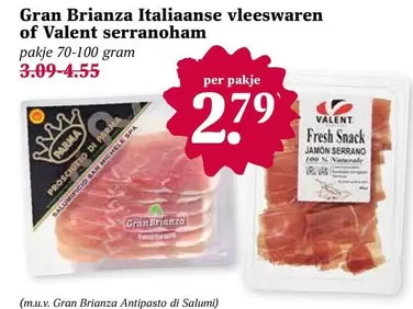 MI - Gran Brianza Italiaanse vleeswaren of Valent serranoham