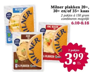 plakken 20+, 30+ en/of 35+ kaas