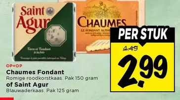 Chaumes Fondant Romige roodkorstkaas / Blauwaderkaas