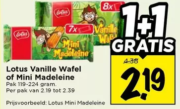 Lotus - Vanille Wafel of Mini Madeleine