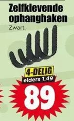 Zelfklevende ophanghaken