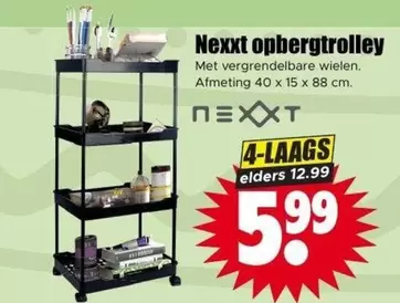 Nexxt opbergtrolley