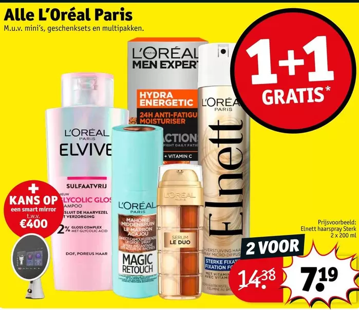 Paris - L'Oréal  Elvive, Men Expert, Elnett hairspray