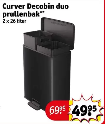 Duo - Curver Decobin duo prullenbak