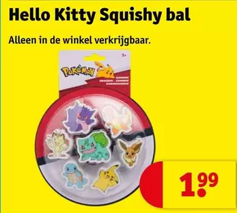 Pokemon - Hello Kitty Squishy bal