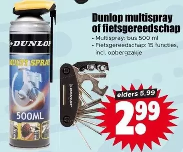 Dunlop -  multispray of fietsgereedschap