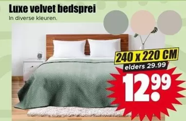 Velvet - Luxe velvet bedsprei