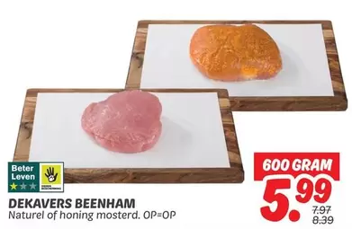 DEKAVERS BEENHAM Naturel of honing mosterd