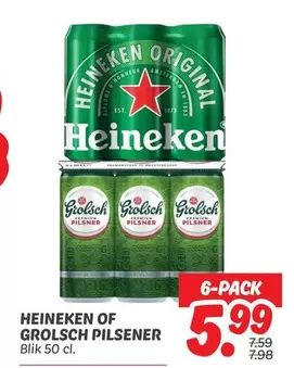 Heineken - or Grolsch Pilsener