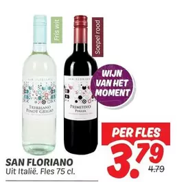 Puglia - SAN FLORIANO Uit Italië. Fles 75 cl.