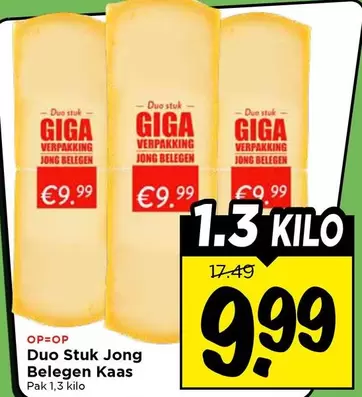 Duo -  Stuk Jong Belegen Kaas