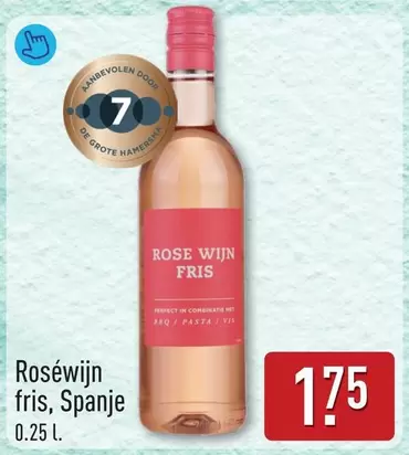 De - Rosé wijn fris