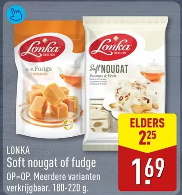 Soft nougat of fudge