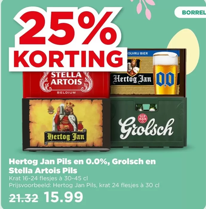 Stella - Hertog Jan Pils en 0.0%, Grolsch en Artois Pils