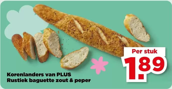 Rustiek baguette zout & peper