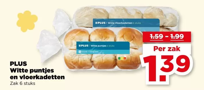 Witte puntjes en vloerkadetten