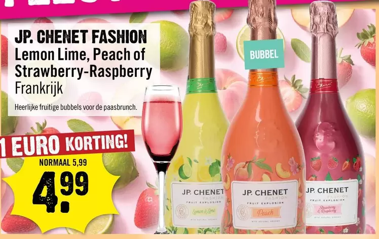 Fashion - JP. CHENET FASHION Lemon Lime, Peach of Strawberry-Raspberry Frankrijk